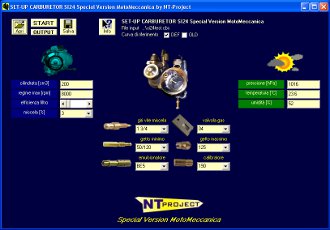 SET-UP Carburetor Versione personalizzata per carburatori speciali MotoMeccanica Dellorto serie SI - by NT-Project