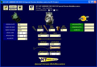 SET-UP Carburetor Versione personalizzata per carburatori speciali MotoMeccanica Dellorto VHST28 - by NT-Project