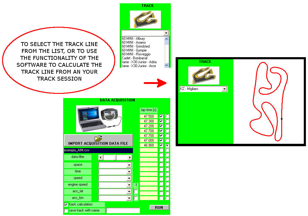 Software SET-UP Kart Simulator - Simulatore completo kart per sviluppo tecnico e ricerca setup ottimali by NT-Project