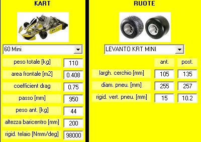 Steering Analysis - dati kart per calcolo dinamico sterzo e kart - by NT-Project