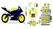 Software SET-UP Bike - Motorbike Performance Simulation - Optimization motorbike balance, gear ratio, braking distribution, track racing line, and rider driving - by NT-Project