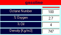 Gasoline Data - SET-UP TWO STROKE by NT-Project