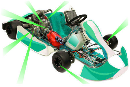 Come intervenire su carburazione, anticipo d'accensione, rapporti di trasmissione, setup del telaio e pressione gomme del kart in pista