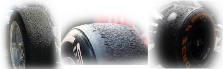 Gomme racing Formula 1 Kart GT Formula - usura blistering graining pressione temperatura - Kart Analysis by NT-Project
